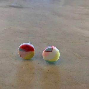 Cute clay stud earrings